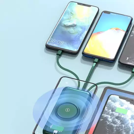 პორტატული მობილური უსადენო დამტენი Powerbank