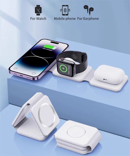 Apple 3x1-ში უსადენო დამტენი Love H