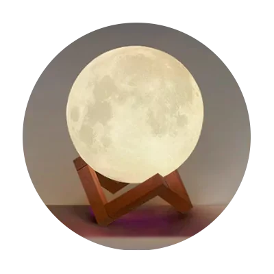 მთვარის ფორმის 3D ნათურა