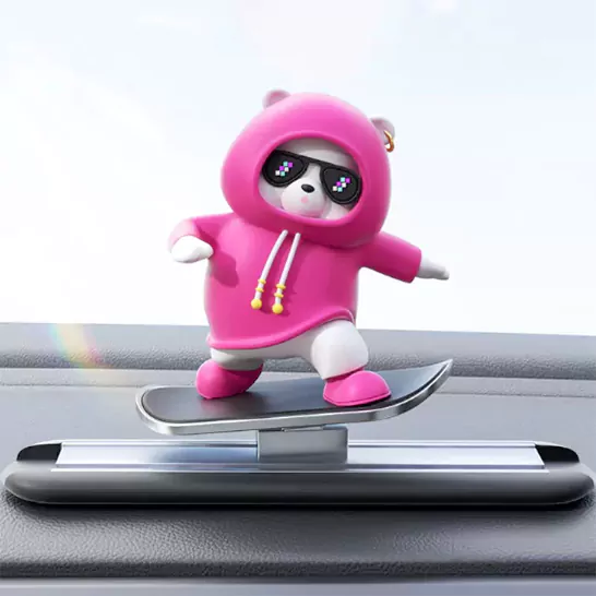 მანქანის კრეატიული ორნამენტი Skateboard Bear 