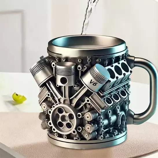 V8 ძრავის ჭიქა 