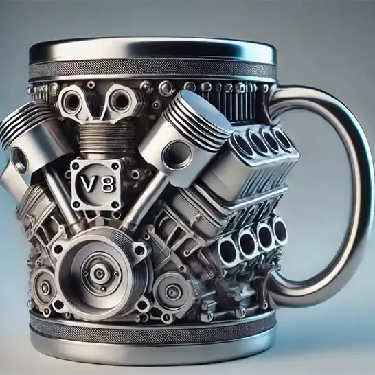 V8 ძრავის ჭიქა 